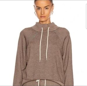 VARLEY Maceo Cotton Knit Mockneck Sweatshirt Size Medium